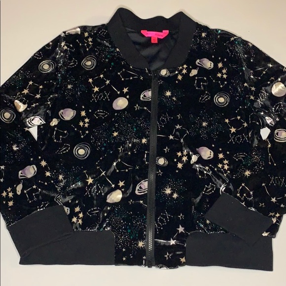 Betsey Johnson Jackets & Blazers - BETSEY JOHSON Velvet Milky Way Space Jacket